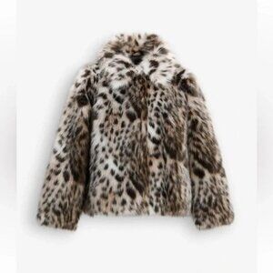 ZARA FAUX FUR JACKET ZW COLLECTION